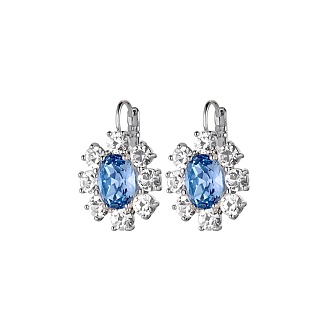 Серьги VALENTINA SS LIGHT BLUE / CRYSTAL