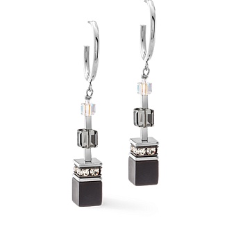 Серьги Black-Silver