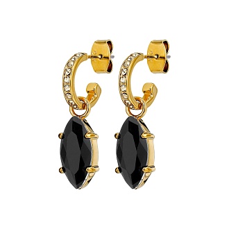 Серьги JUNIPE SG BLACK_GOLDEN