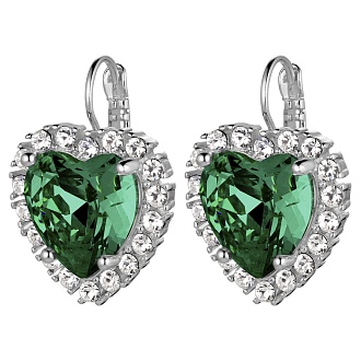 Серьги FELICIA SS EMERALD GREEN / CRYSTAL