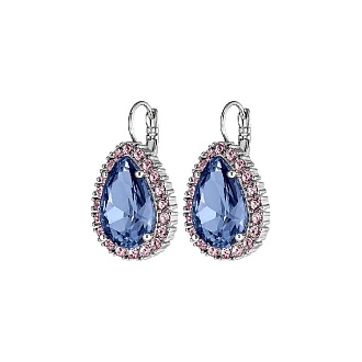 Серьги FIORA SS LIGHT BLUE/ROSE