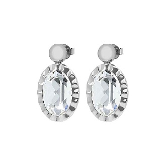 Серьги TIVOLA UNICA big (S/P) Crystal 2,65cm