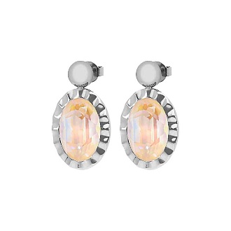 Серьги TIVOLA UNICA big (S/P) Ivory cream delite 2,65cm