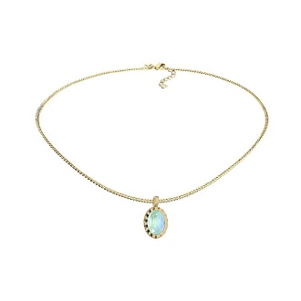 Колье TIVOLA UNICA big (G/P) Silky sage delite 3cm