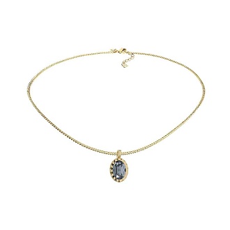 Колье TIVOLA UNICA big (G/P) Silver night 3cm