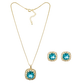 Комплект колье+серьги