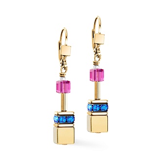 Серьги Multicolour Rainbow-Gold