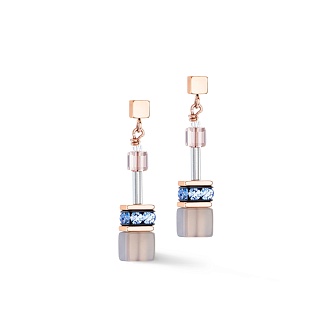 Серьги Light blue-Beige