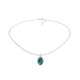 Колье TIVOLA UNICA big (S/P) Emerald 3cm