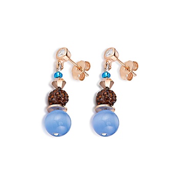 *Серьги Blue-Brown