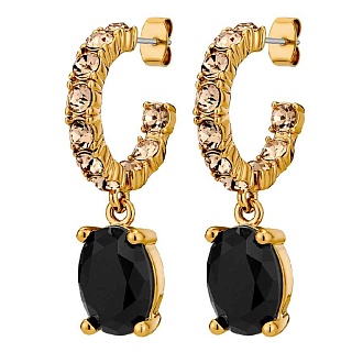 Серьги BARBARA SG BLACK / GOLDEN