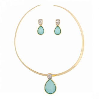 Комплект Pearl Blue Sky Agate